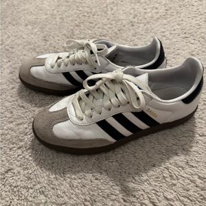 adidas Samba White Black Gray Sneakers